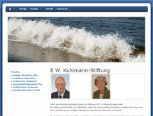 Tablet Screenshot of kuhlmann-stiftung-hamburg.de